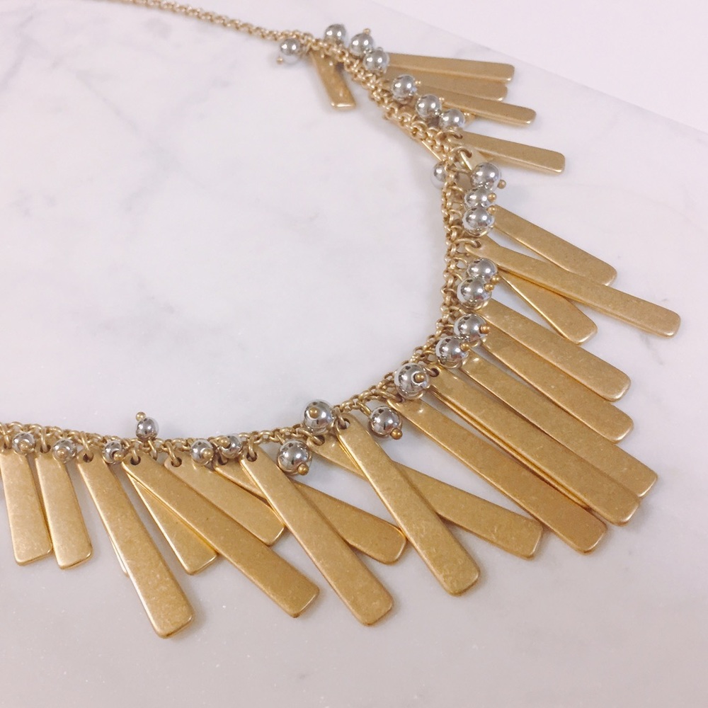 Authentic J. Crew Gold Statement Necklace - image 2